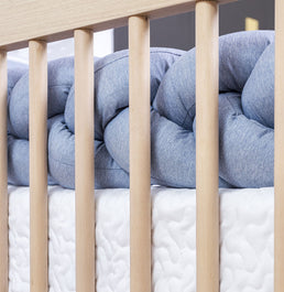 Trança 4m para Berço e Cama Quadradinho Chambre - Azul Mescla