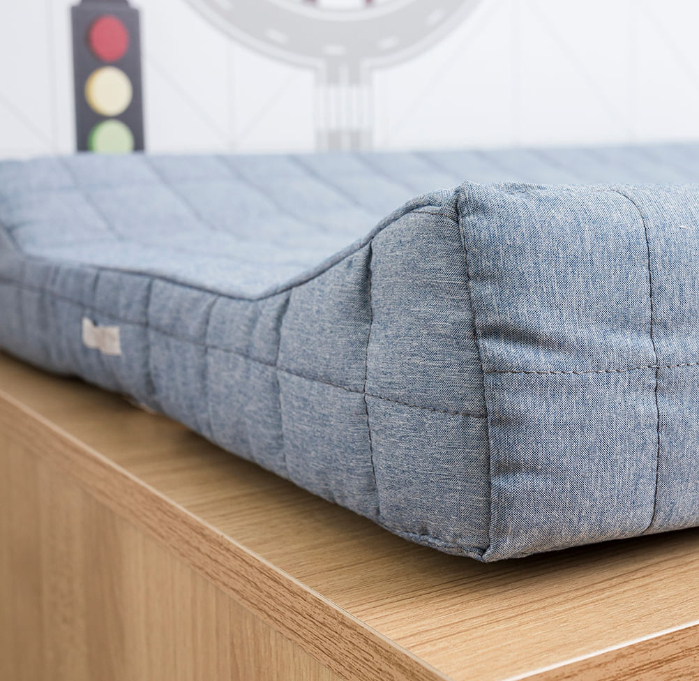 Trocador Quadradinho Chambre - Azul Mescla