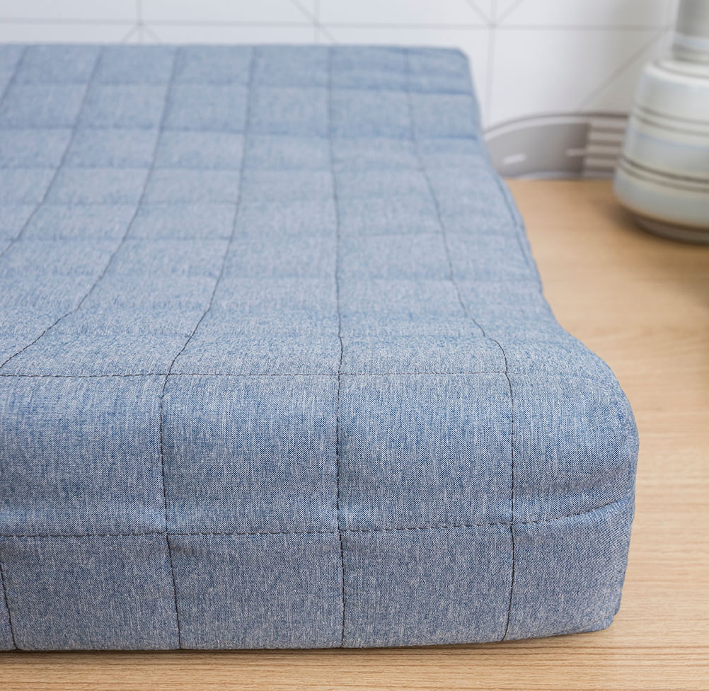 Trocador Quadradinho Chambre - Azul Mescla