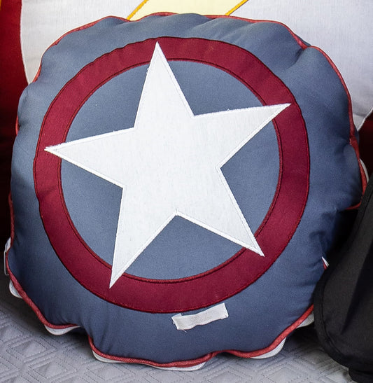 Almofada Redonda Capitão América 35x35cm
