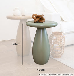 Mesa Lateral Kinder Verde Sálvia - 53cm