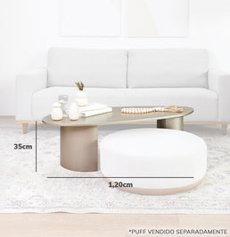 Mesa de Centro Nord Grande - Champagne