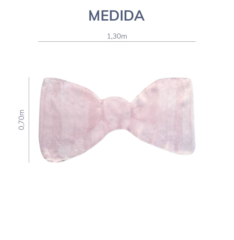 Tapete Infantil Laço Rosa Playmat