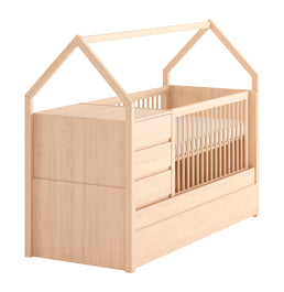 Berço Go Com Casinha Multifuncional 6 em 1 - Carvalho