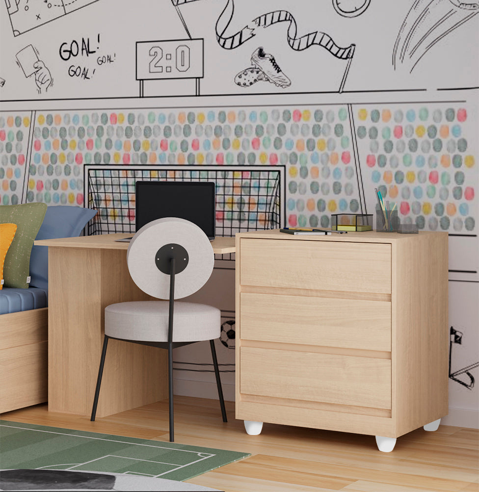 Berço Go Multifuncional 6 em 1 - Carvalho