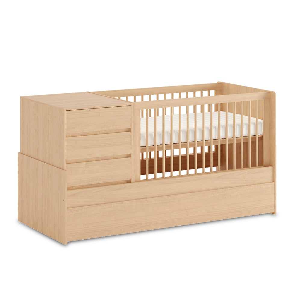 Berço Go Multifuncional 6 em 1 - Carvalho