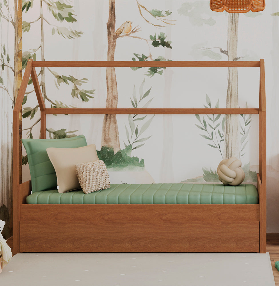 Berço Go Com Casinha Multifuncional 6 em 1 - Freijó