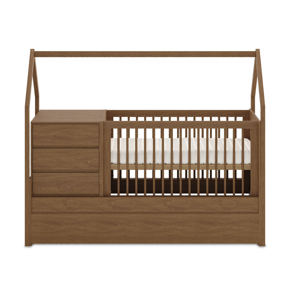 Berço Go Com Casinha Multifuncional 6 em 1 - Freijó