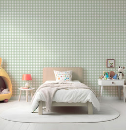 Papel de Parede Xadrez Verde