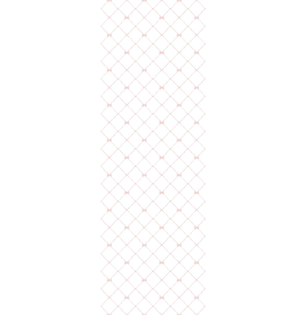 Papel de Parede Laços e Fitas Aquarela Rosa