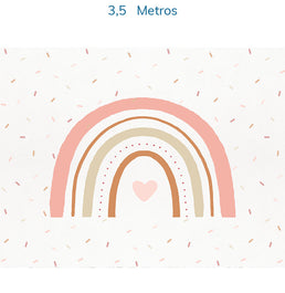 Papel de Parede Arco Íris Aquarela Com Granulados Cobre - Mural