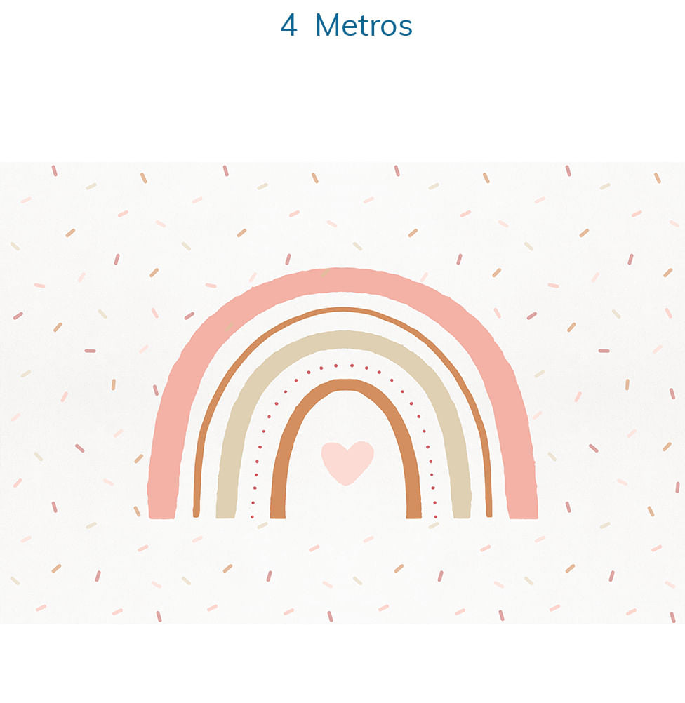 Papel de Parede Arco Íris Aquarela Com Granulados Cobre - Mural