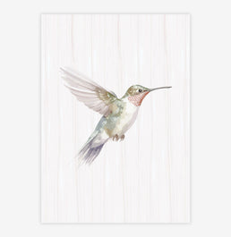 Quadro Infantil Beija Flor - Vertical