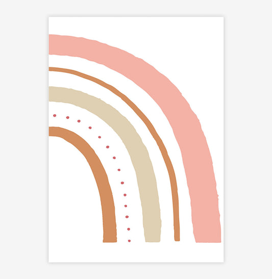 Quadro Infantil Arco Íris Amarelo Direita Cobre - Vertical