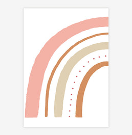 Quadro Infantil Arco Íris Amarelo Esquerda Cobre - Vertical