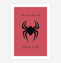 Quadro Infantil Homem Aranha Vermelho - Vertical