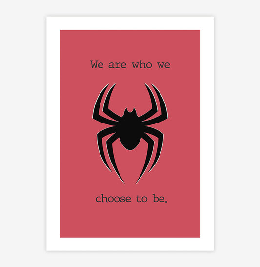 Quadro Infantil Homem Aranha Vermelho - Vertical