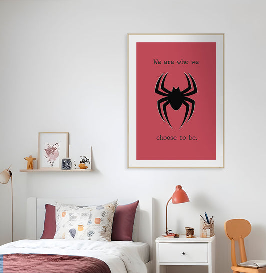 Quadro Infantil Homem Aranha Vermelho - Vertical