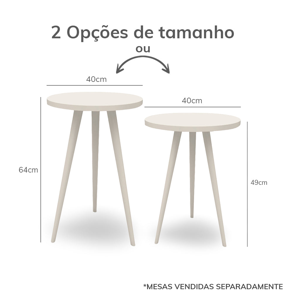 Mesa de Apoio Viena - Greige