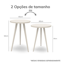 Mesa de Apoio Viena - Greige