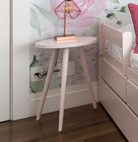Mesa de Apoio Viena - Rosa Claro