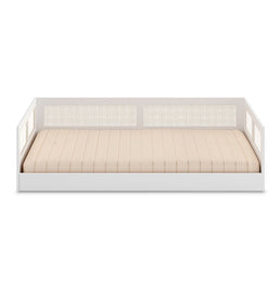 Cama Montessoriana Casal Haus Com Palha - Branco