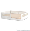 Cama Montessoriana Casal Haus Com Palha - Branco