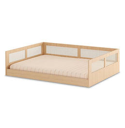 Cama Montessoriana Casal Haus Com Palha - Carvalho