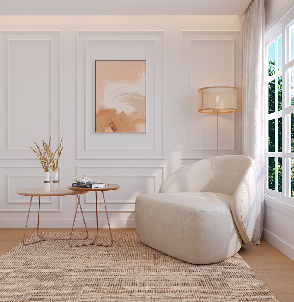 Poltrona Concha - Cru