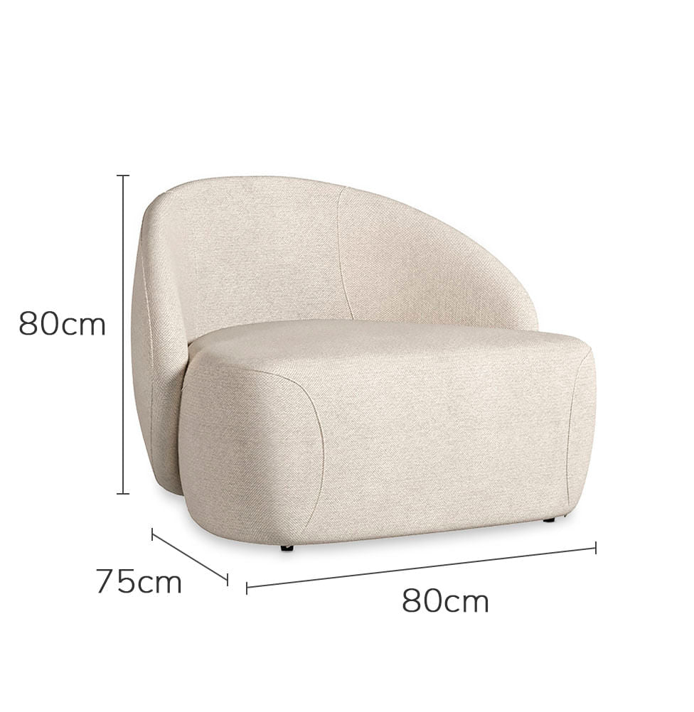 Poltrona Concha - Cru