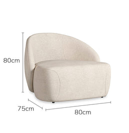 Poltrona Concha - Cru