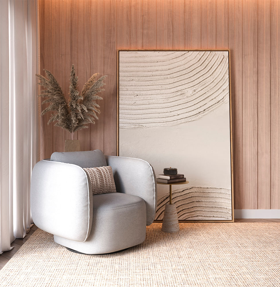 Poltrona Olivia - Cinza