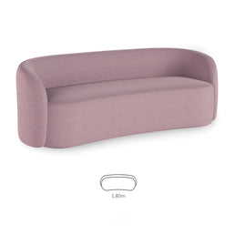 Sofá Orgânico Luna 1,80 M - Rosa Claro