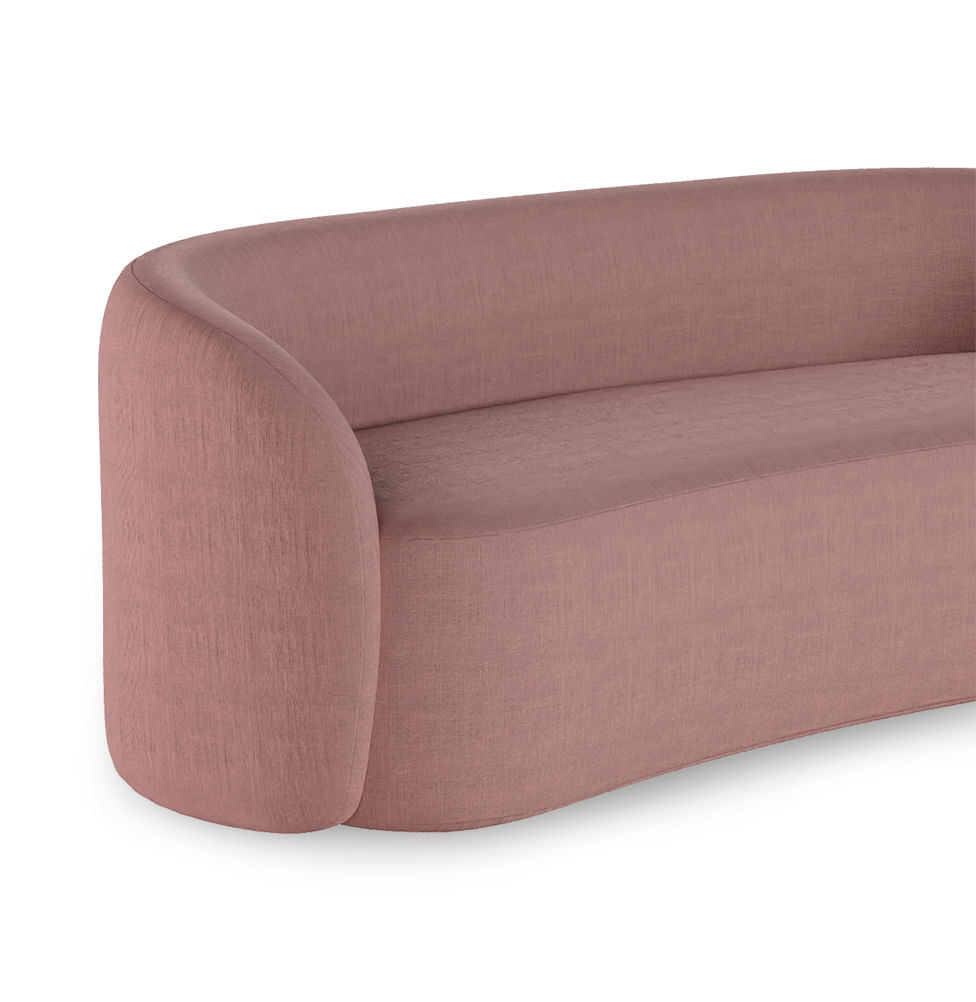 Sofá Orgânico Luna - Rosa