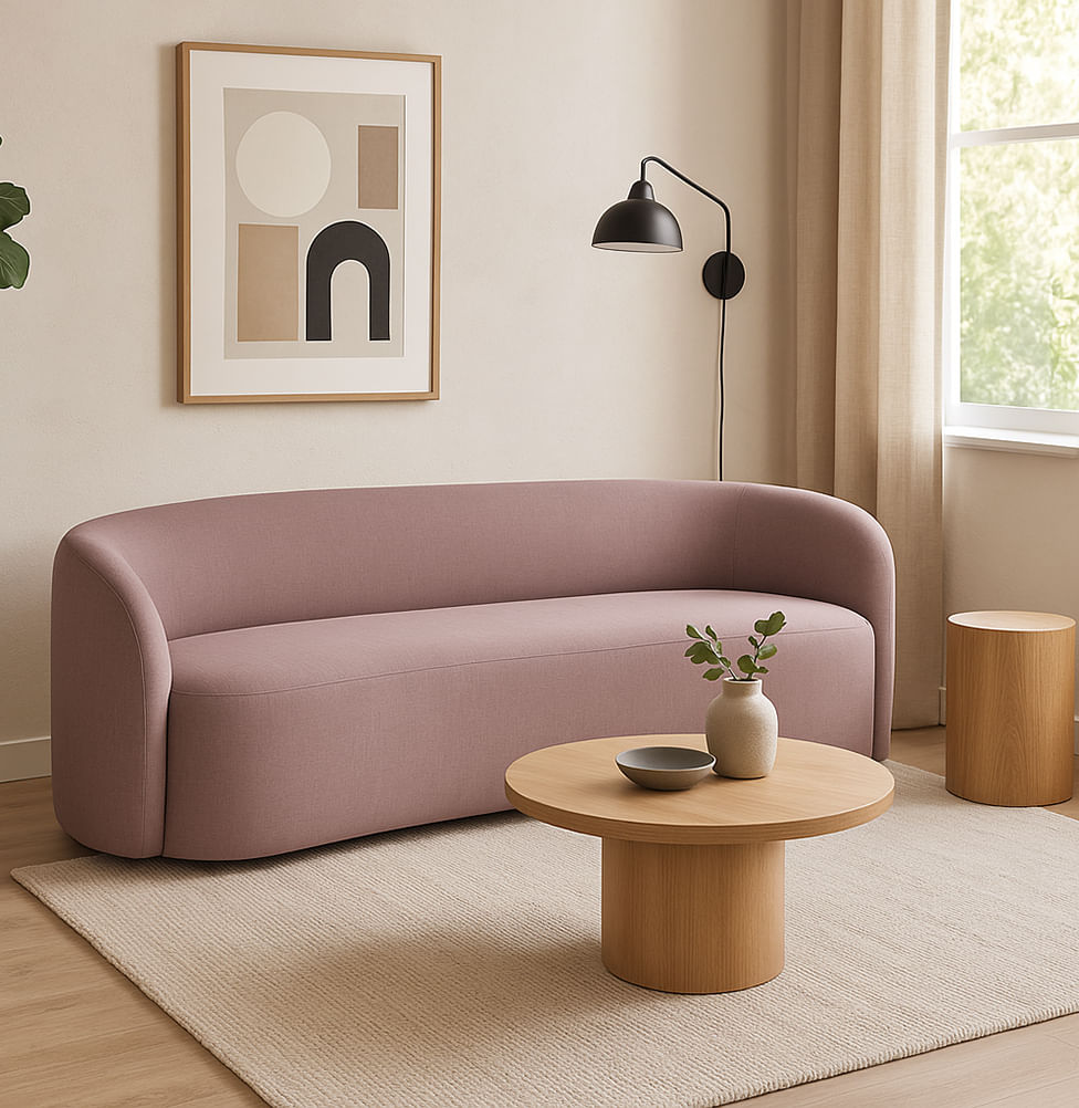 Sofá Orgânico Luna - Rosa