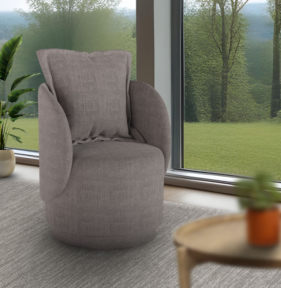 Poltrona Domo - Cinza Chumbo