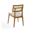 Conjunto de 2 Cadeiras Para Mesa de Jantar Paris Palha Natural Freijó - Cru
