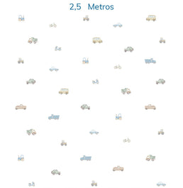 Papel de Parede Carros Aquarela Colors - Mural