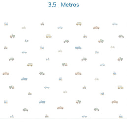 Papel de Parede Carros Aquarela Colors - Mural