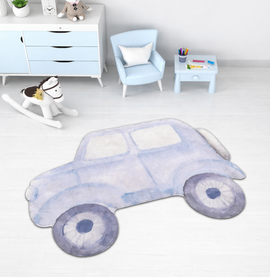Tapete Infantil Carrinho Azul Playmat