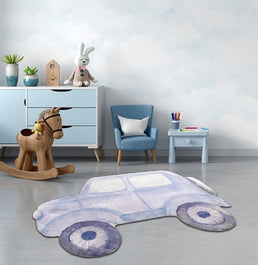 Tapete Infantil Carrinho Azul Playmat