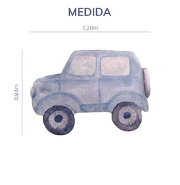 Tapete Infantil Carrinho Azul Playmat