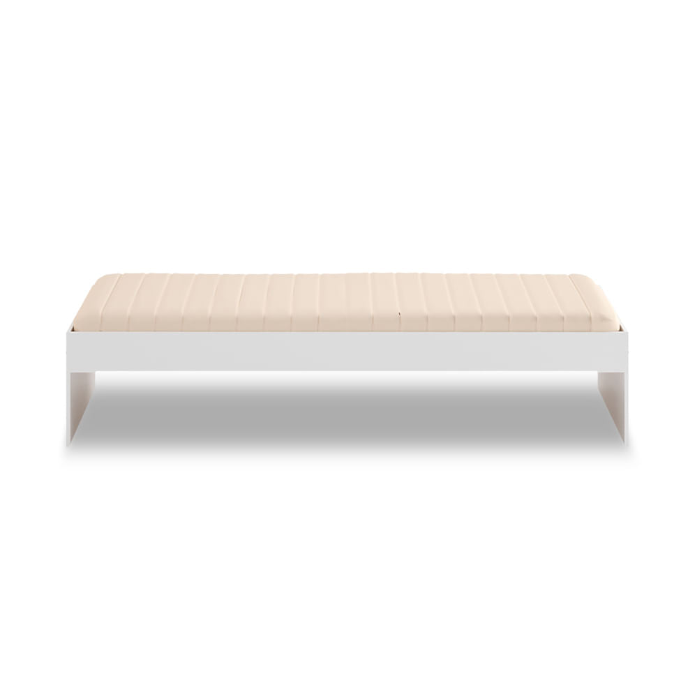 Cama Solteiro Turca Slim - Branco