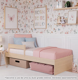 Cama Solteiro Turca Slim - Carvalho