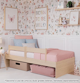 Cama Solteiro Turca Slim - Carvalho