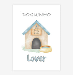 Quadro Infantil Retangular Casinha Lover - Vertical
