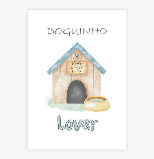 Quadro Infantil Retangular Casinha Lover - Vertical