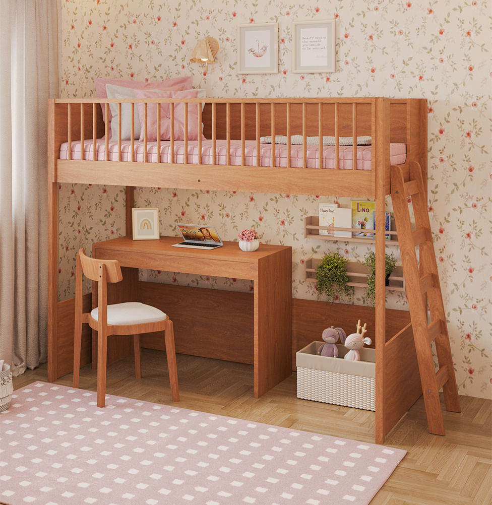 Escrivaninha Up Freijó 2 Gavetas