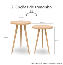 Mesa de Apoio Viena - Carvalho