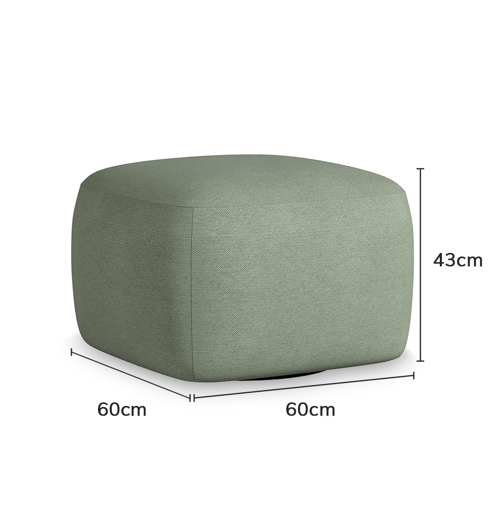 Poltrona Olivia Com Puff - Verde